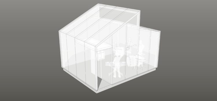 Cabina insonorizada para músicos